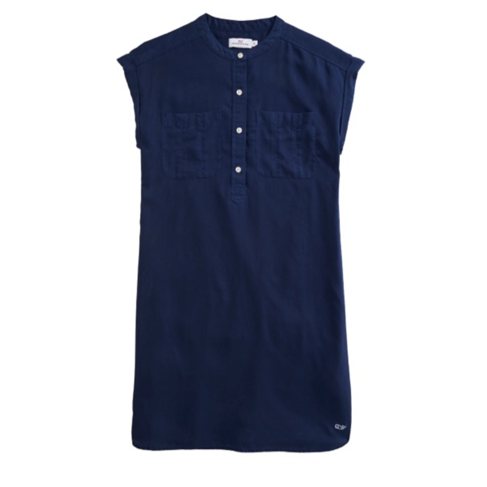Vineyard Vines Garment Dyed Tencil Shirt Dress